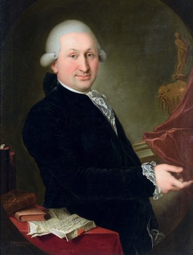 Retrato de Joseph Innocent Festi (1779), de Giovanni Battista Lampi. Óleo sobre tela,  90 x 67 cm