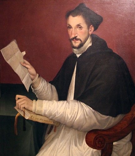 Retrato del cardenal Ludovico Moirano (1575), de Bartolomeo Passerotti. Óleo sobre tela