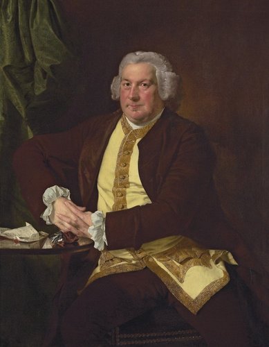 Retrato de Francis Hurt de Alderwasley, por Joseph Wright de Derby. Óleo sobre lienzo, 128 x 101 cm