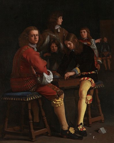 &quot;Jugadores de damas&quot; (1652), de Michael Sweerts. Óleo sobre lienzo, 48 x 38 cm