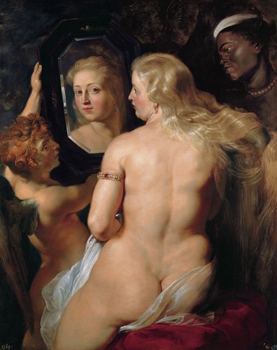 “ Venus ante el espejo”, de Pieter Paul Rubens. Óleo sobre panel, 124 × 98 cm, sobre 1615