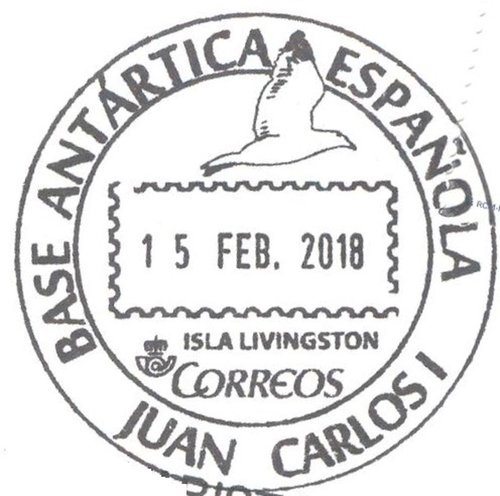 Matasellos turístico. Base Antártica Española Juan Carlos I. 2018-02-15. Baja.jpeg
