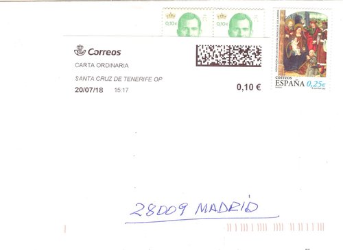 Etiqueta térmica digital. Nueva. Santa Cruz de Tenerife OP. Carta ordinaria. 2018-07-20. 15.17. 4,1x10. 0,10 euros. Sobre. Baja.jpeg