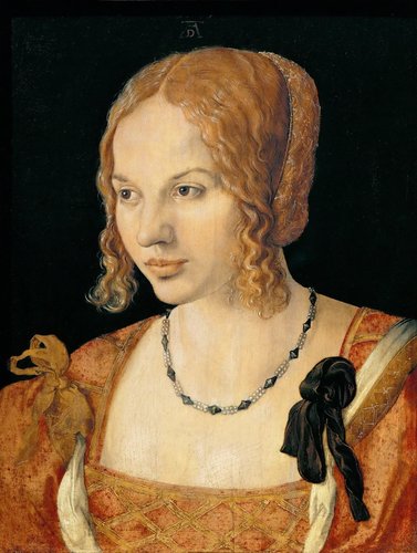 “Joven mujer veneciana” (1505), de Albrecht Dürer. Óleo sobre madera, 35 x 26 cm. Museo de Historia del Arte de Viena