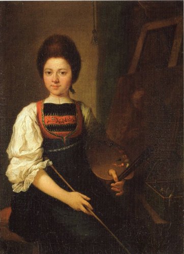 Angelika Kauffmann. Autorretrato (1759), óleo sobre lienzo, 46 × 33 cm