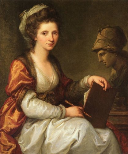 Angelika Kauffmann. Autorretrato con busto de Minerva, 1780