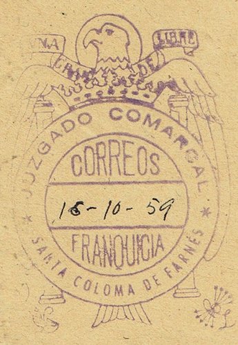 SANTA COLOMA de FARNES (Gerona) 1959