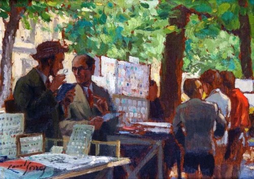 Plaza Marigny (Campos Elíseos)_Huile sur carton 18 x 23.5 cm_resultado.jpg (338.58 KiB) Visto 5287 veces Raoul Serres, “Plaza Marigny de París” (“Le carré Marigny”); pintura al óleo sobre cartón, 23.5 x 18 cm