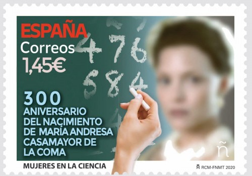 2020-06-29. Mujeres en la Ciencia. María Andresa Casamayor de la Coma. Boceto. Baja.jpg