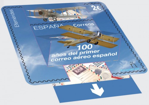 2020-06-30. Efemérides. 100 años del primer correo aéreo español. Simulación plegado. Boceto. Baja.jpg