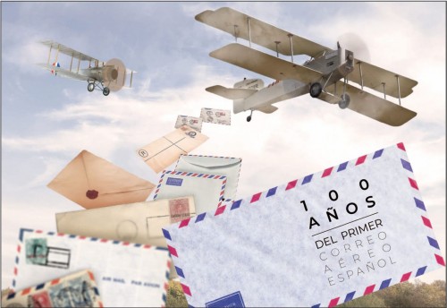 2020-06-30. Efemérides. 100 años del primer correo aéreo español. Tarjeta prefranqueda. Reverso. Boceto. Baja.jpg