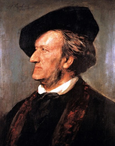 Retrato de Wagner utilizado por Adalbert Pilch en el diseño de este austríaco de 1986, obra de Franz Lenbach (1871)