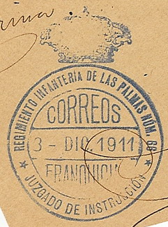 FRAN MIL Regimiento Infanteria Las Palmas n 66 Juzgado de Instruccion 1911.jpg