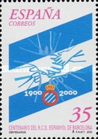 REAL CLUB DEPORTIVO ESPANYOL. 1900-2000. Emisión: 2000.