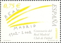 REAL MADRID CLUB DE FÚTBOL. 1902-2002. Emisión: 2002.