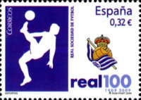 REAL SOCIEDAD DE FÚTBOL. 1909-2009. Emisión: 2009.