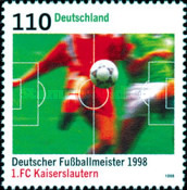1. FC Kaiserslautern. Campeón de la Bundesliga 1998. Emisión: 1998