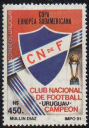 Campeón de la Copa Europea Sudamericana de 1988.<br />Emisión: 1991.