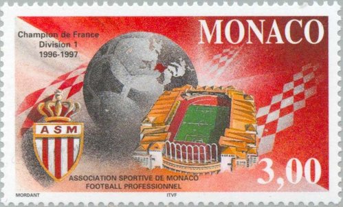 Association Sportive de Monaco Football Club. Campeón de Ligue1 1997. Emisión: 1997.